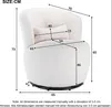 okwish Plüsch-Drehstuhl, Sessel, Möbelbezug, Wohnzimmer, Produktbild-Vorschau 6