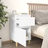 vidaXL Nočný stolík biely 40x35x70 cm Náhľad obrázku produktu 3