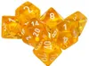 Chessex - Translucent - 7-Die Set - Yellow/White Produktbild-Vorschau 2