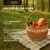 Aqbau® Einkaufskorb groß geflochten 41x40x26 cm Tragekorb Produktbild-Vorschau 7