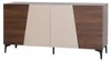Zijtafel HWC-Q83, dressoir met deuren met 3D-structuur, Productafbeelding-voorbeeld 14