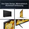 A collage of images showcasing a Sony TV, highlighting its design and screen. Produktbild-Vorschau