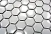 Mosaik Fliese Keramik Hexagon weiß glänzend Fliesenspiegel Produktbild-Vorschau 3