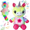 Unicorno peluche lampada notturna con proiettore stelle LED Anteprima dell’immagine prodotto 1