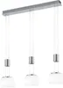 LED-Pendelleuchte - Nickel - Weiß - Glas - Metall - Produktbild-Vorschau 1