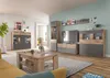 Highboard - Nox Eiche Nachbildung - Basaltgrau - B 140 cm - Produktbild-Vorschau 2
