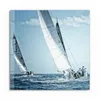 DEQORI Glasbild Echtglas 50x50 cm 'Segelboote auf hoher Produktbild-Vorschau 2