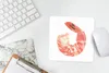 MuchoWow® Mauspad Mousepad Aquarell - Garnele - Rosa 20x20 Produktbild-Vorschau 5