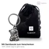 Panda Bär Schlüsselanhänger "Tao" in Antique Silber - Süßer Produktbild-Vorschau 2