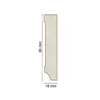 Sockelleiste MDF 16 x 80 x 2500 mm Grau zum Kleben, Produktbild-Vorschau 2