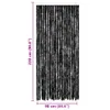 vidaXL Insektenschutz-Vorhang Anthrazit 90x220 cm Chenille Produktbild-Vorschau 7