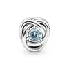 Pandora March Birthstone Sea Charm, srebro z kryształkami Podgląd zdjęcia produktu 4