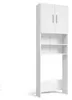 VICCO Waschmaschinenschrank Weiß 190 x 64 cm - Badregal Produktbild-Vorschau 5