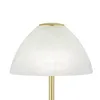 LED stolová lampa - biela - mosadz - opálové sklo - V 24 cm Náhľad obrázku produktu 6