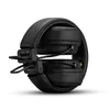 A pair of black, folded headphones on a white background. Voir les images du produit