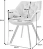 riess-ambiente Drehbarer Stuhl THE DUTCH COMFORT grau Samt Produktbild-Vorschau 7