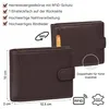 Leder Geldbörse Herren Portemonnaie RFID Querformat Produktbild-Vorschau 3