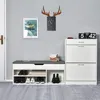 Mondeer Banc à chaussures Armoire à chaussures avec coussin Voir les images du produit 9