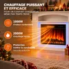 HOMAVO cheminée électrique 23 pouces meuble bande LED 1000W Voir les images du produit 2