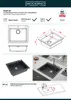 Granitspüle - Spülbecken - Küchenspüle - Black Metallic - Produktbild-Vorschau 9