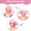 2 Stück Schlafmütze Seidenhaube zum Schlafen Satin Produktbild-Vorschau 5