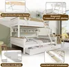 Hochbett mit Windmühlen-Design und Regalen, Kinderbett mit Produktbild-Vorschau 7