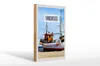 Holzschild Reise 20x30cm Nordsee Strand Reise Schiff Meer Produktbild-Vorschau 1