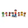 A group of Paw Patrol toys and a human figure arranged on a white background. Náhled obrázku produktu