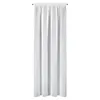 A white curtain hanging against a white background. Produktbild-Vorschau