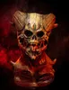 Ghoulish Teuflische Totenkopfmaske Grau  Grau One Size Produktbild-Vorschau 6