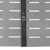 A close-up view of a gray telescopic drawer with a black sliding mechanism. Podgląd zdjęcia produktu