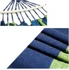 Hamak na drążkach 200 x 150 cm niebiesko-zielony – podwójny Podgląd zdjęcia produktu 2