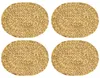HMF Tischset oval geflochten aus Wasserhyazinthe, Platzset Produktbild-Vorschau 1
