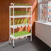 108 otvorů 4-stupňový hydroponický systém s koly PVC Náhled obrázku produktu 3