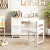COSTWAY Bureau set voor kinderen met stoel, kinderbureau Productafbeelding-voorbeeld 9