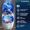 CASARIA® Abattant WC Frein de Chute Forme O en Bois MDF - Voir les images du produit 2