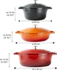 STONELINE® Cocotte Bräter Rund 20 cm Schwarz | mit Deckel Produktbild-Vorschau 7