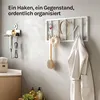 WOLTU Wandgarderobe, mit 8 drehbaren Garderobenhaken, aus Produktbild-Vorschau 7