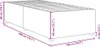 vidaXL Bettgestell ohne Matratze Creme 100x200 cm Stoff Produktbild-Vorschau 8