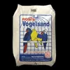 A bag of bird sand with a label showing birds and product information. Produktbild-Vorschau