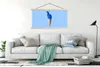 MuchoWow® Textilposter Pfau - Eistüte - Eiscreme - Blau - Produktbild-Vorschau 3