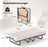 Klappbett 80x200 cm, Gästebett klappbar mit 4 Rollen, Produktbild-Vorschau 7