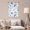 MuchoWow® Wandteppich Wandbehang Blumen - Vogel - Blau Produktbild-Vorschau 5