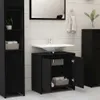 vidaXL Badezimmerschrank Schwarz 60x33x61 cm Holzwerkstoff Anteprima dell’immagine prodotto 10