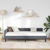 vidaXL Rohový rám postele s čelom tmavosivý 90 cm x 200 cm Náhľad obrázku produktu 3