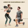 SPORTNOW Kurzhantel-Set, 30 kg, 2-in-1-Gewichtsset mit Produktbild-Vorschau 3