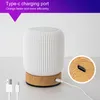 Dotykowa lampka nocna Wood Grain Pat Lampa stołowa Podgląd zdjęcia produktu 3