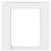 Rama dekoracyjna do kominka, biała, 100 x 20 x 100 cm, Podgląd zdjęcia produktu 4
