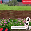 KOTARBAU® 10 pezzi Staccionata in Legno per Giardino Anteprima dell’immagine prodotto 4