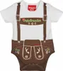 BONDI Baby Body Lederhose "Gipfelkraxler" 905090 | Weiß Produktbild-Vorschau 1